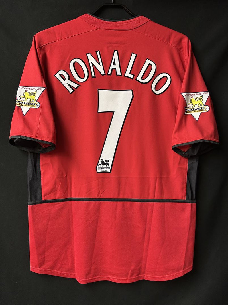 【2003/04】マンチェスター・ユナイテッド（H）/ CONDITION：A- / SIZE：M / #7 / RONALDO / プレミア優勝パッチ