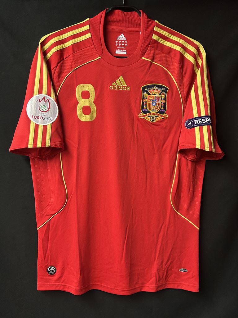 【2008】スペイン代表（H）/ CONDITION：NEW / SIZE：M / #8 / XAVI / EURO2008、リスペクトパッチ