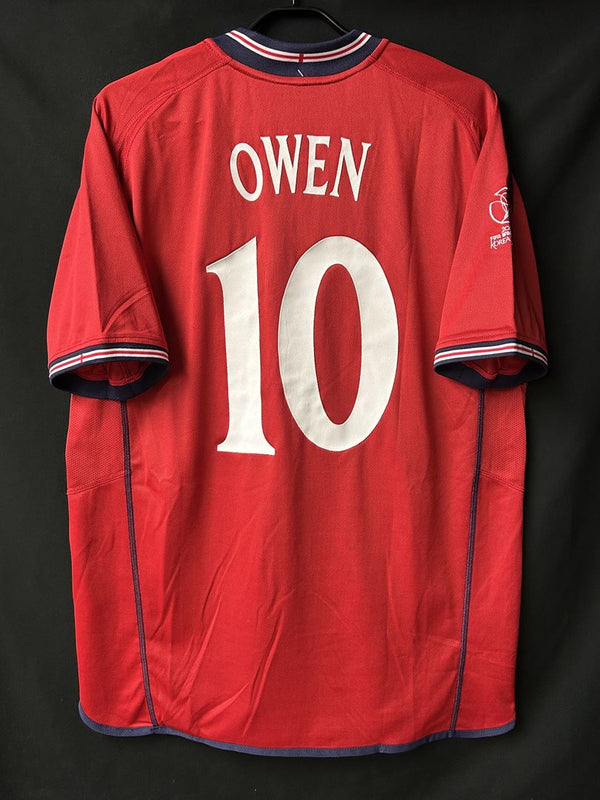【2002】イングランド代表（A）/ CONDITION：New / SIZE：XL / #10 / OWEN / 日韓W杯アルゼンチン代表戦仕様