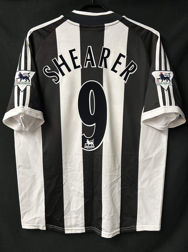 【2001/03】ニューカッスル（H）/ CONDITION：B+ / SIZE：L / #9 / SHEARER / プレミアパッチ