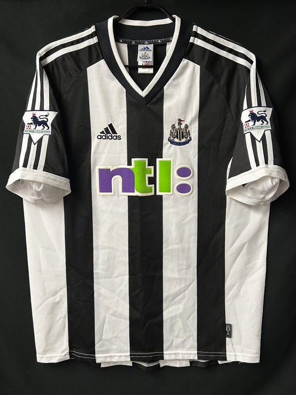 【2001/03】ニューカッスル（H）/ CONDITION：B+ / SIZE：L / #9 / SHEARER / プレミアパッチ