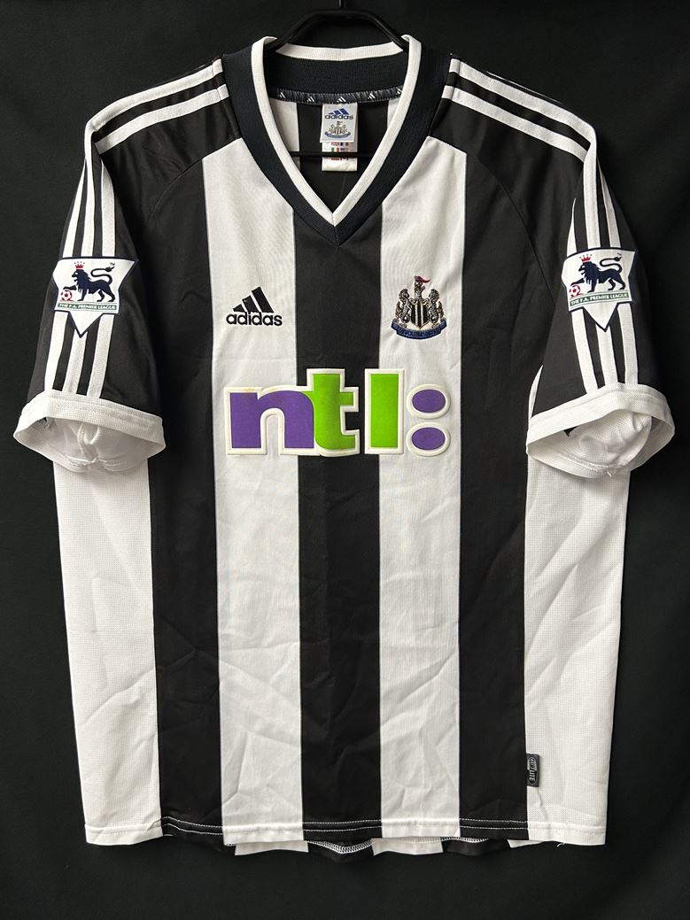 【2001/03】ニューカッスル（H）/ CONDITION：B+ / SIZE：L / #9 / SHEARER / プレミアパッチ