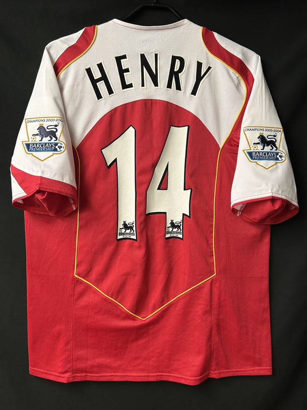 【2004/05】アーセナル（H）/ CONDITION：A- / SIZE：L / #14 / HENRY / プレミア優勝パッチ