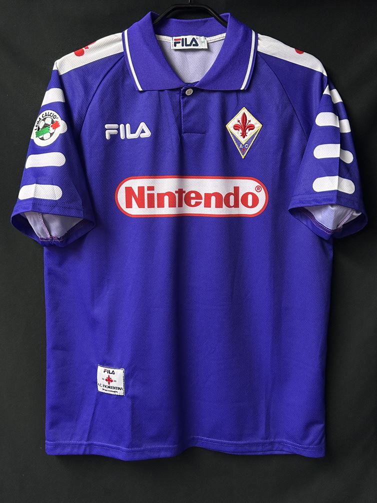 【1998/99】フィオレンティーナ（H）/ Condition：A / Size：M / #9 / BATISTUTA / レガ・カルチョパッチ
