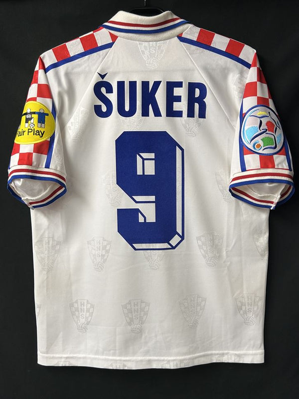 【1996】クロアチア代表（A）/ CONDITION：A / SIZE：M / #9 / ŠUKER / EURO1996パッチ