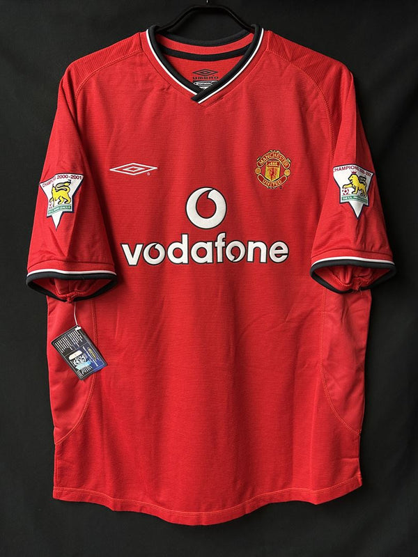 【2001/02】マンチェスター・ユナイテッド（H）/ CONDITION：New / SIZE：L / #7 / BECKHAM / プレミア優勝パッチ