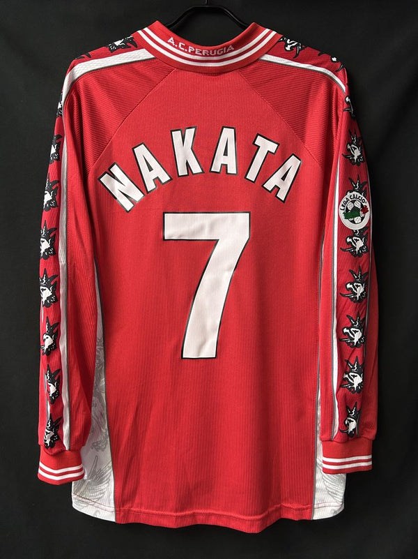 【1999/2000】ペルージャ（H/ CONDITION：NEW / SIZE：L / #7 / NAKATA / レガ・カルチョパッチ