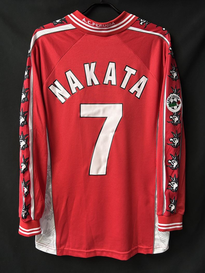 【1999/2000】ペルージャ（H/ CONDITION：NEW / SIZE：L / #7 / NAKATA / レガ・カルチョパッチ