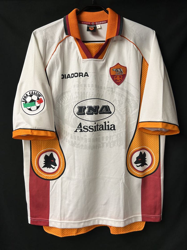 【1997/98】ASローマ（A）/ CONDITION：A- / SIZE：XL / #10 / TOTTI / レガ・カルチョパッチ