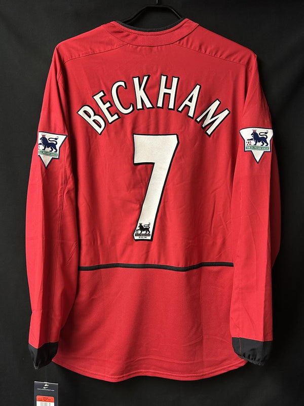 【2002/03】マンチェスター・ユナイテッド（H）/ CONDITION：NEW / SIZE：L / #7 / BECKHAM / プレミアパッチ