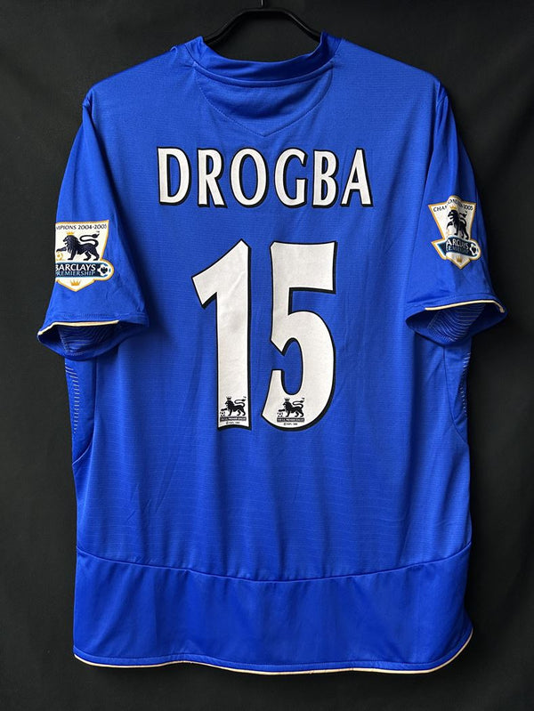 【2005/06】チェルシー（H）/ CONDITION：A- / SIZE：XL / #15 / DROGBA / プレミア優勝パッチ