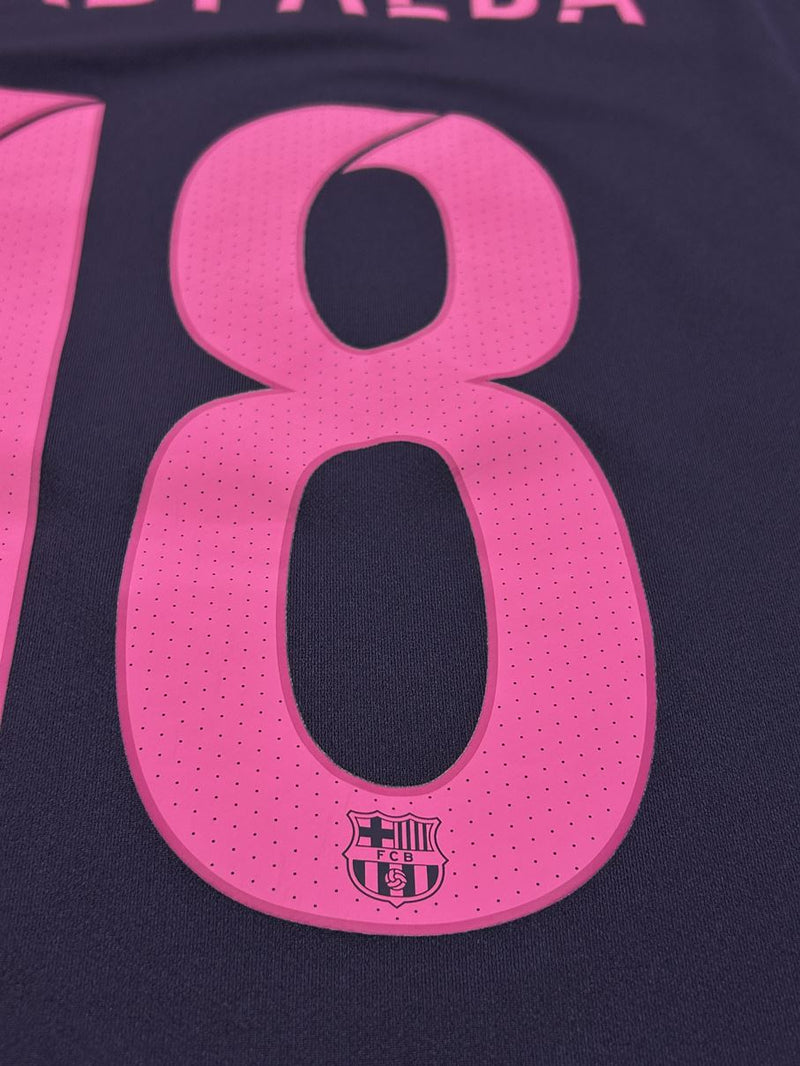 【2016/17】バルセロナ（A）/ CONDITION：B+ / SIZE：M / #18 / JORDI ALBA / クラブW杯優勝パッチ