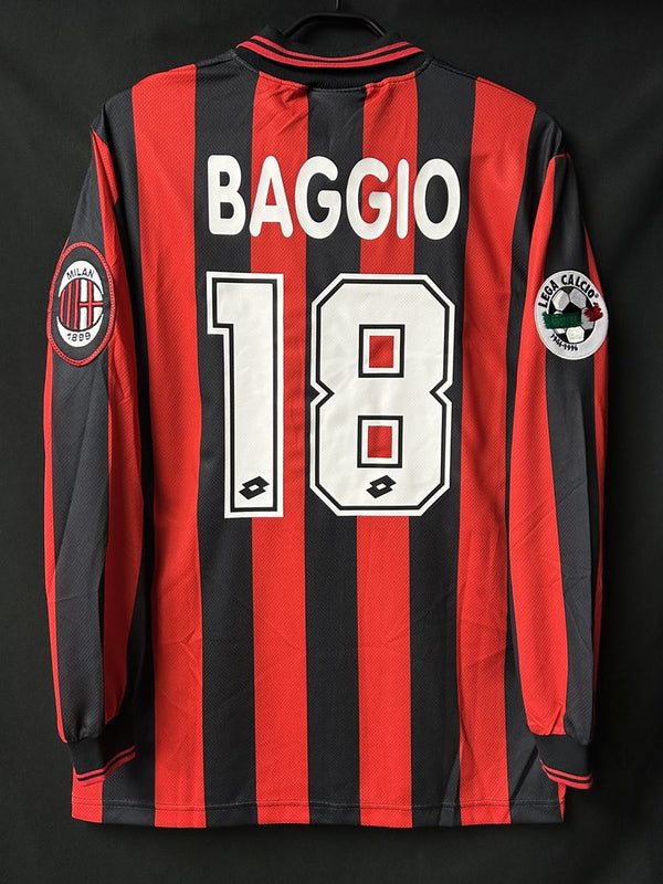 【1996/97】ACミラン（H）/ CONDITION：A / SIZE：L / #18 / BAGGIO / レガ・カルチョパッチ