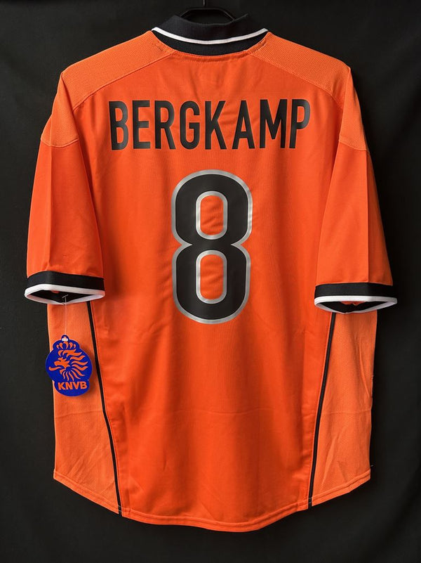 【1998】オランダ代表（H）/ CONDITION：New / SIZE：L / #8 / BERGKAMP / フランスW杯プリント