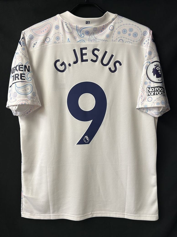 【2020/21】マンチェスター・シティ（3rd）/ CONDITION：New / SIZE：L / #9 / G.JESUS / プレミア、No room for racismパッチ