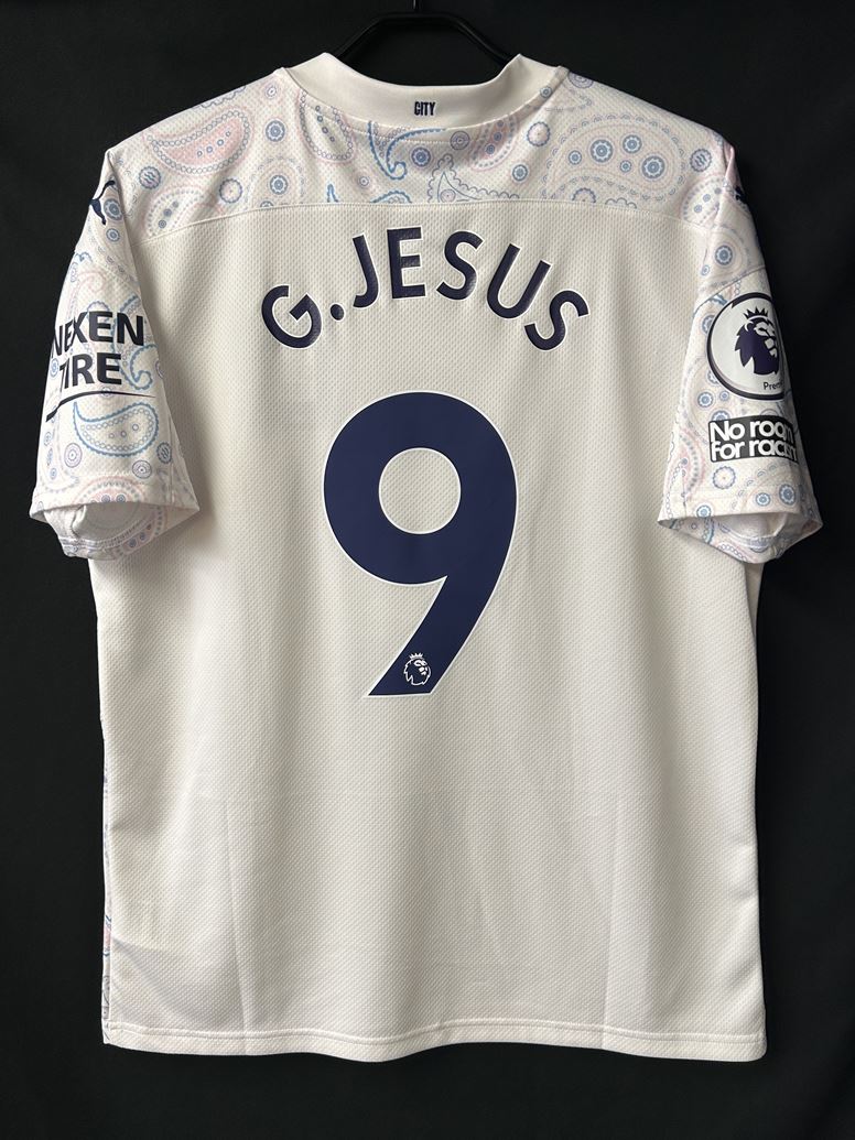 【2020/21】マンチェスター・シティ（3rd）/ CONDITION：New / SIZE：L / #9 / G.JESUS / プレミア、No room for racismパッチ
