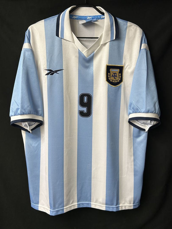 【1999/2000】アルゼンチン代表（H）/ CONDITION：A / SIZE：L（42-44）/ #9 / BATISTUTA