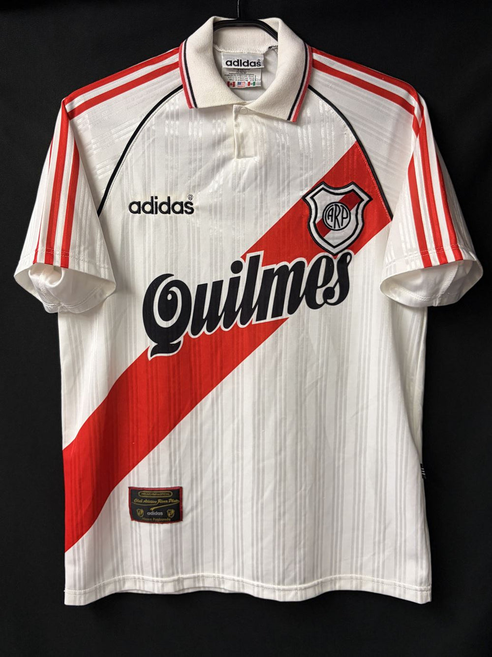 adidas製　96'-97'リーベルプレート　ユニフォーム 1995/96】リーベル・プレート（H）/ CONDITION：B+ / SIZE：S / #9