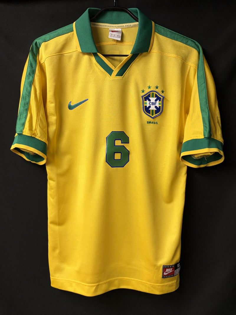 1997年ブラジル代表ユニフォームセット 1997】ブラジル代表（H）/ CONDITION：A / SIZE：S / #6 / R.CARLOS