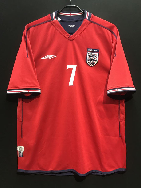 【2002/04】イングランド代表（A）/ CONDITION：B+ / SIZE：XL / #7 / BECKHAM