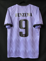【2022/23】レアル・マドリード（A）/ CONDITION：A / SIZE：XO（日本規格）/ #9 / BENZEMA / カップ戦用マーキング