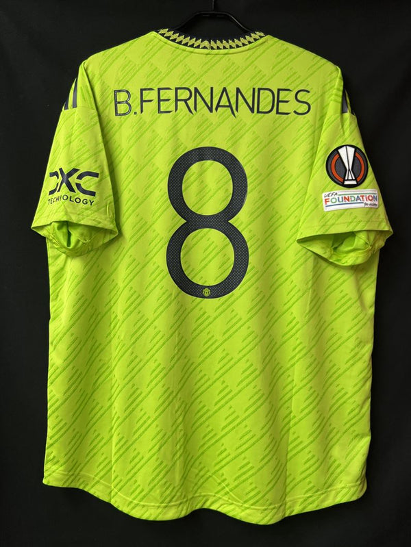 【2022/23】マンチェスター・ユナイテッド（3rd）/ CONDITION：A / SIZE：2XL / #18 / B．FERNANDES / UEL仕様 / オーセンティック