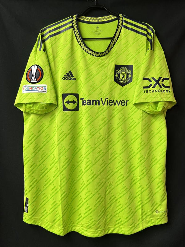 【2022/23】マンチェスター・ユナイテッド（3rd）/ CONDITION：A / SIZE：2XL / #18 / B．FERNANDES / UEL仕様 / オーセンティック