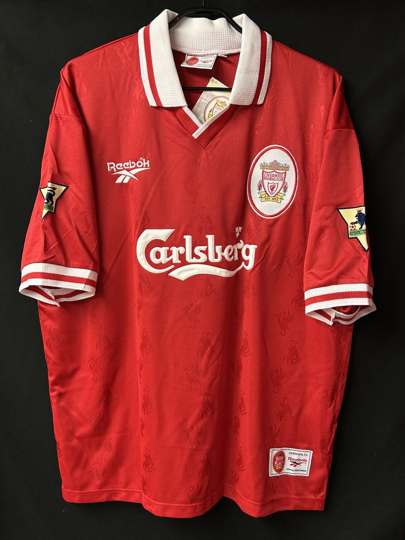 【1996/97】リバプール（H）/ CONDITION：New / SIZE：XL（46/48）/ #4 / McATEER / プレミアパッチ