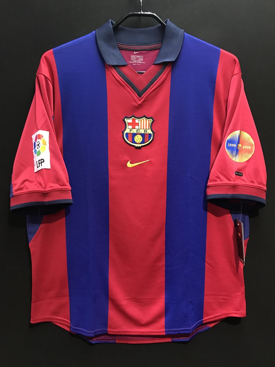 2000/01】バルセロナ（H）/ CONDITION：NEW SIZE：M #11 OVERMARS – Vintage Sports  Football Store