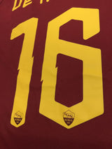【2018/19】ASローマ（H）/ CONDITION：New / SIZE：S / #16 / DE ROSSI / セリエＡパッチ、CELEBRATIVEパッチ