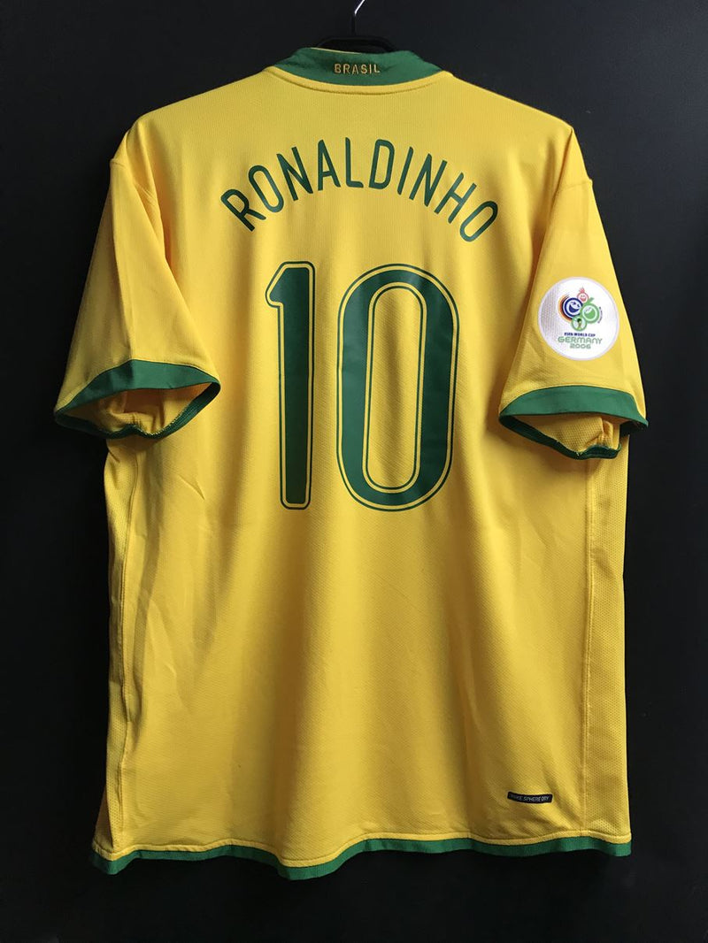 【2006】ブラジル代表（H）/ CONDITION：A / SIZE：XL / #10 / RONALDINHO / ドイツW杯パッチ