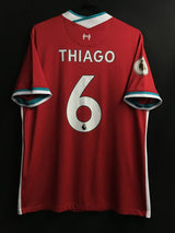 【2020/21】リバプール（H) / CONDITION：A / SIZE：XL / #6 / THIAGO / プレミア優勝パッチ