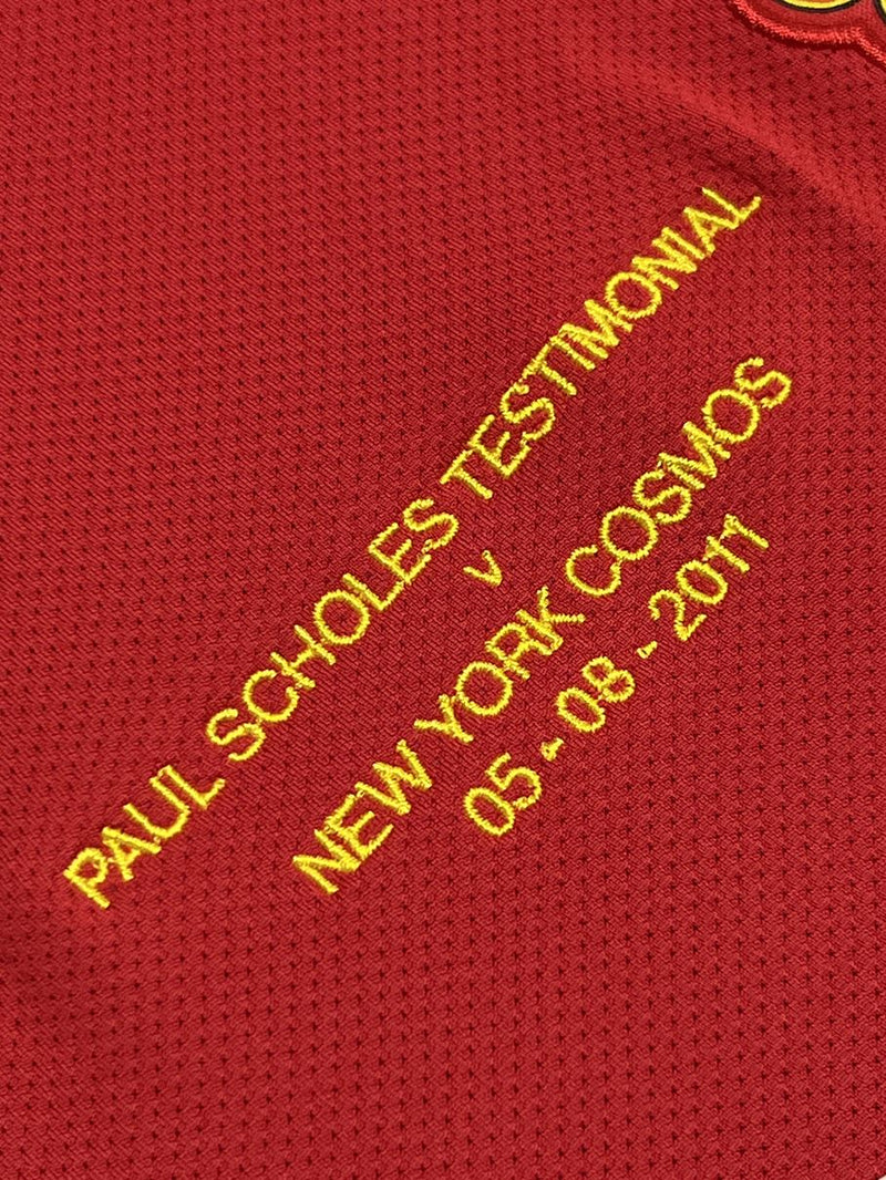 【2011/12】マンチェスター・ユナイテッド（H）/ CONDITION：B+ / SIZE：XL / #18 / SCHOLES / テスティモニアル・マッチ仕様