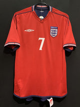 【2002/04】イングランド代表（A）/ CONDITION：NEW / SIZE：M / #7 / BECKHAM