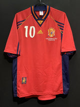 【1998】スペイン代表（H）/ CONDITION：NEW / SIZE：L / #10 / RAÚL / Ｗ杯フランス大会刺繍 / ラバーマーキング
