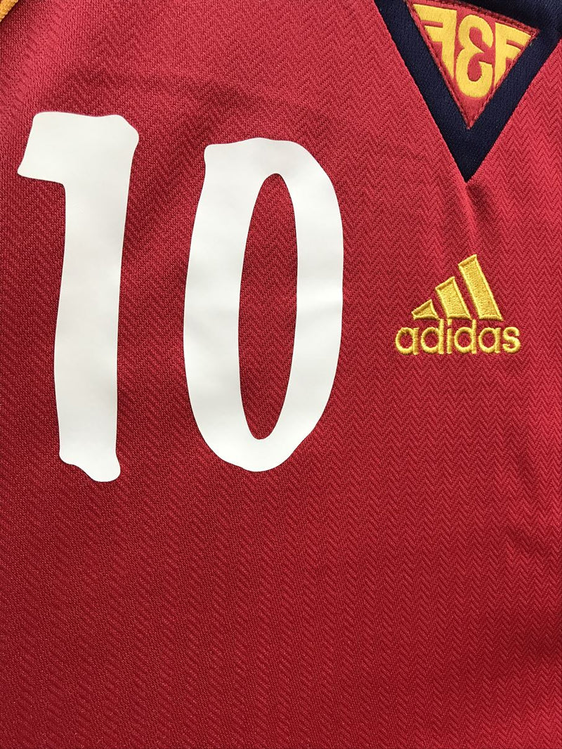 【1998】スペイン代表（H）/ CONDITION：NEW / SIZE：L / #10 / RAÚL / Ｗ杯フランス大会刺繍 / ラバーマーキング