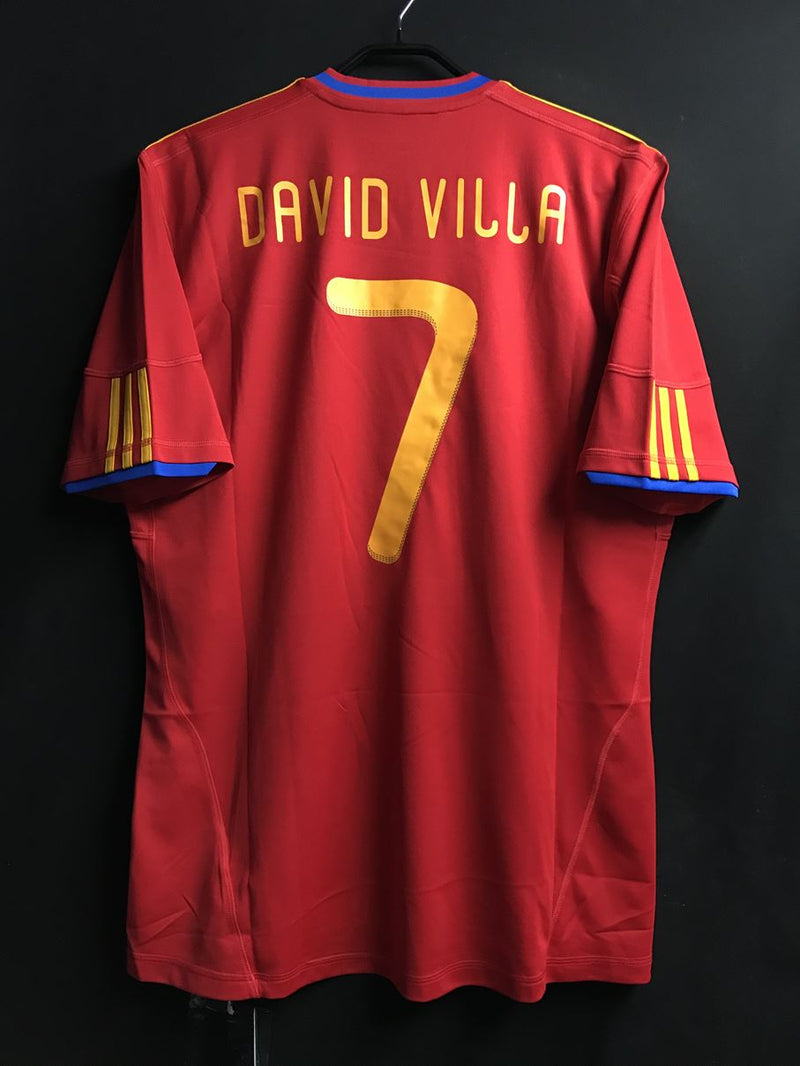 【2010】スペイン代表（H）/ CONDITION：New / SIZE：L / #7 / DAVID VILLA / ドイツ戦パッチ
