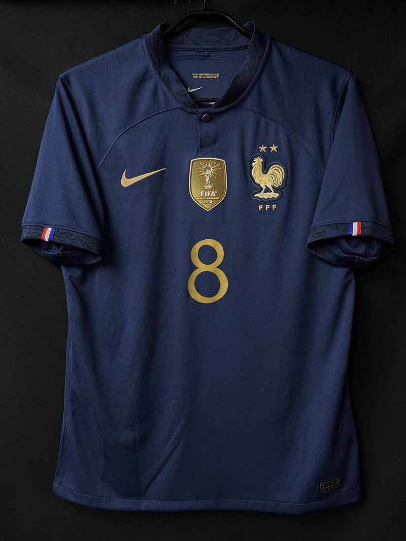 【2022】フランス代表（H）/ CONDITION：A / SIZE：M / #8 / TCHOUAMENI / ロシアW杯優勝パッチ