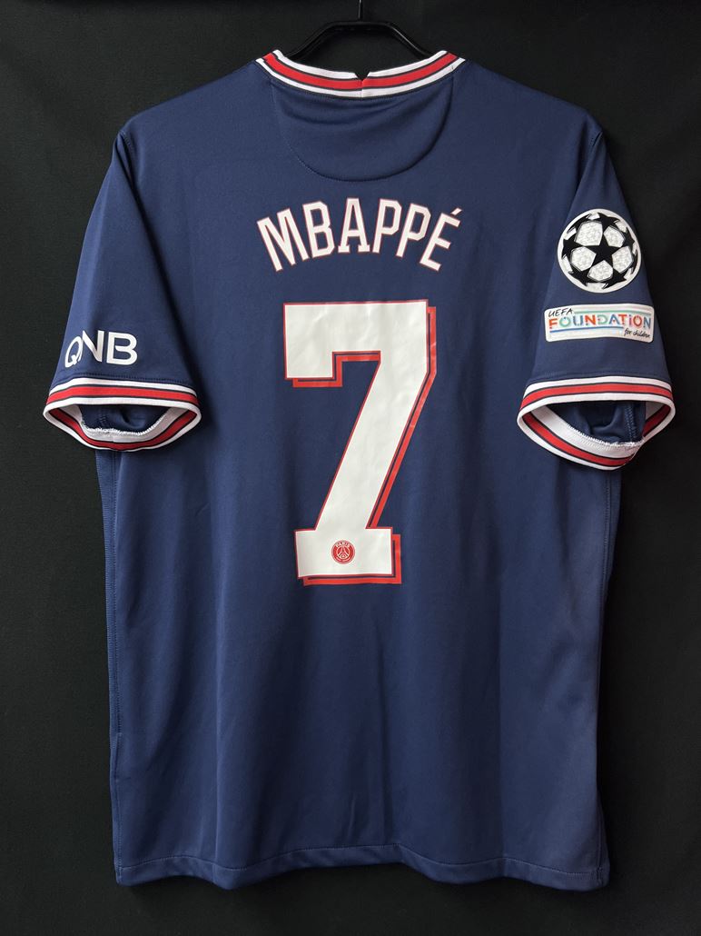 【2021/22】パリ・サンジェルマン（H）/ CONDITION：A / SIZE：L / #7 / MBAPPÉ / UCL仕様