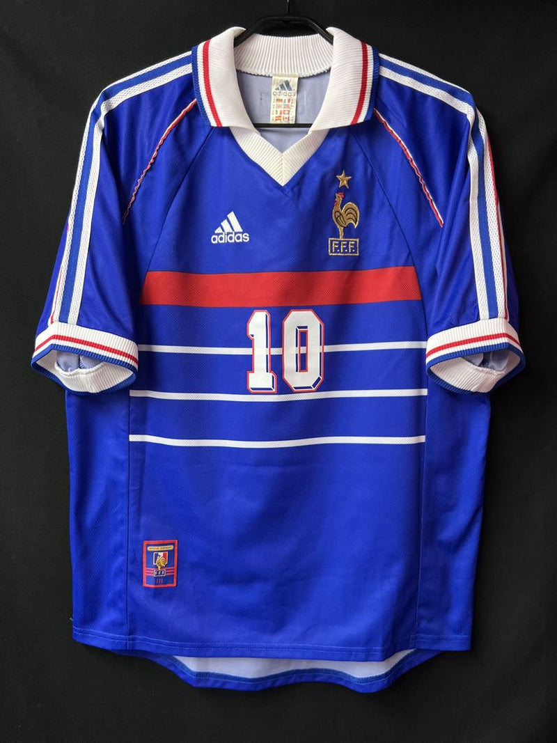 本命ギフト ZIDANE 1998 1998 W杯フランス代表ホーム決勝版ジダン ...