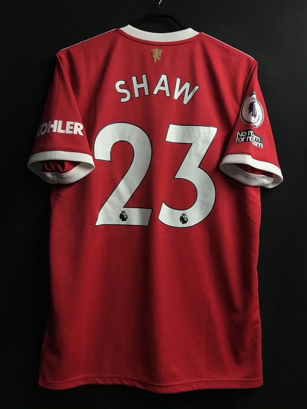 【2021/22】マンチェスターユナイテッド（H）/ CONDITION：New / SIZE：2XO（日本規格）/ #23 / SHAW / プレミア、NO ROOM FOR RACISMパッチ