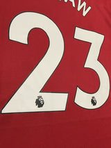 【2021/22】マンチェスターユナイテッド（H）/ CONDITION：New / SIZE：2XO（日本規格）/ #23 / SHAW / プレミア、NO ROOM FOR RACISMパッチ