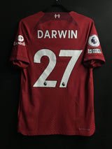 【2022/23】リバプール（H）/ CONDITION：A / SIZE：S / #27 / DARWIN / プレミア、NO ROOM FOR RACISMパッチ / オーセンティック