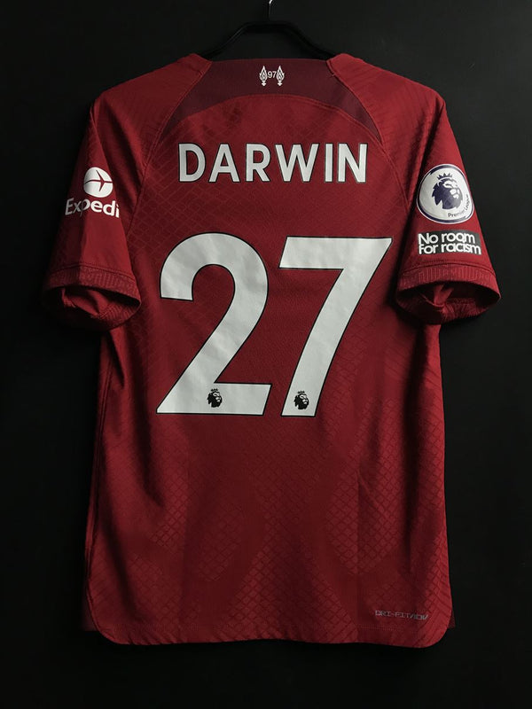 【2022/23】リバプール（H）/ CONDITION：A / SIZE：S / #27 / DARWIN / プレミア、NO ROOM FOR RACISMパッチ / オーセンティック
