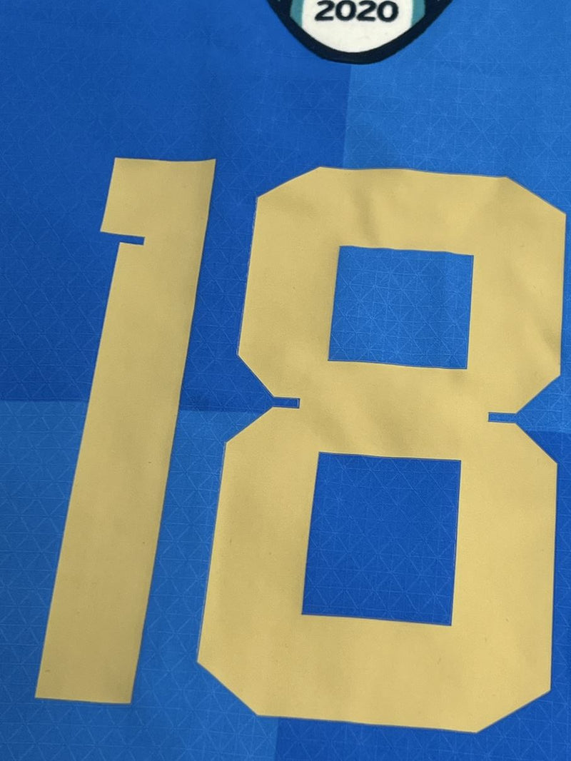 【2022】イタリア代表（H）/ CONDITION：NEW / SIZE：M / #18 / BARELLA / UEFAネーションズリーグパッチ / オーセンティック