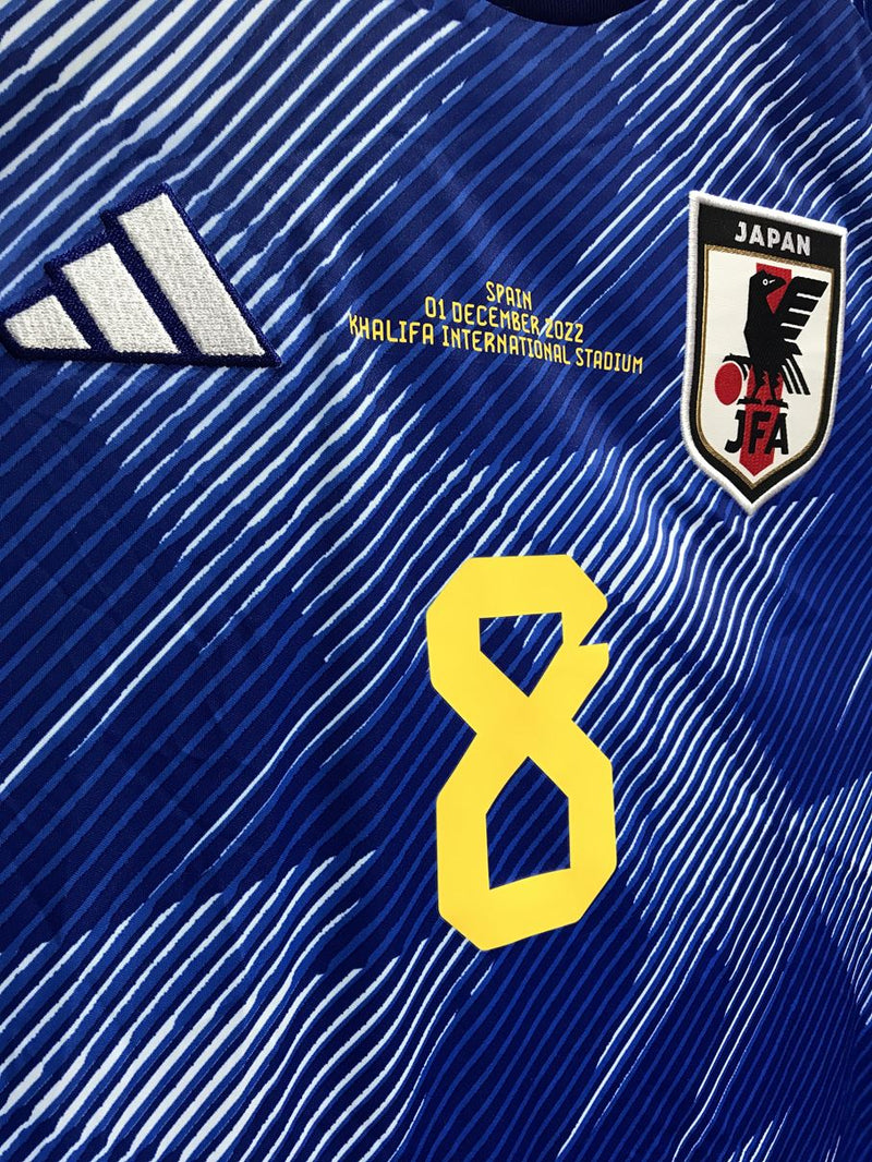 【2022】日本代表（H）/ CONDITION：A / SIZE：XL（日本規格）/ #8 / DOAN / Ｗ杯カタール大会スペイン代表戦仕様