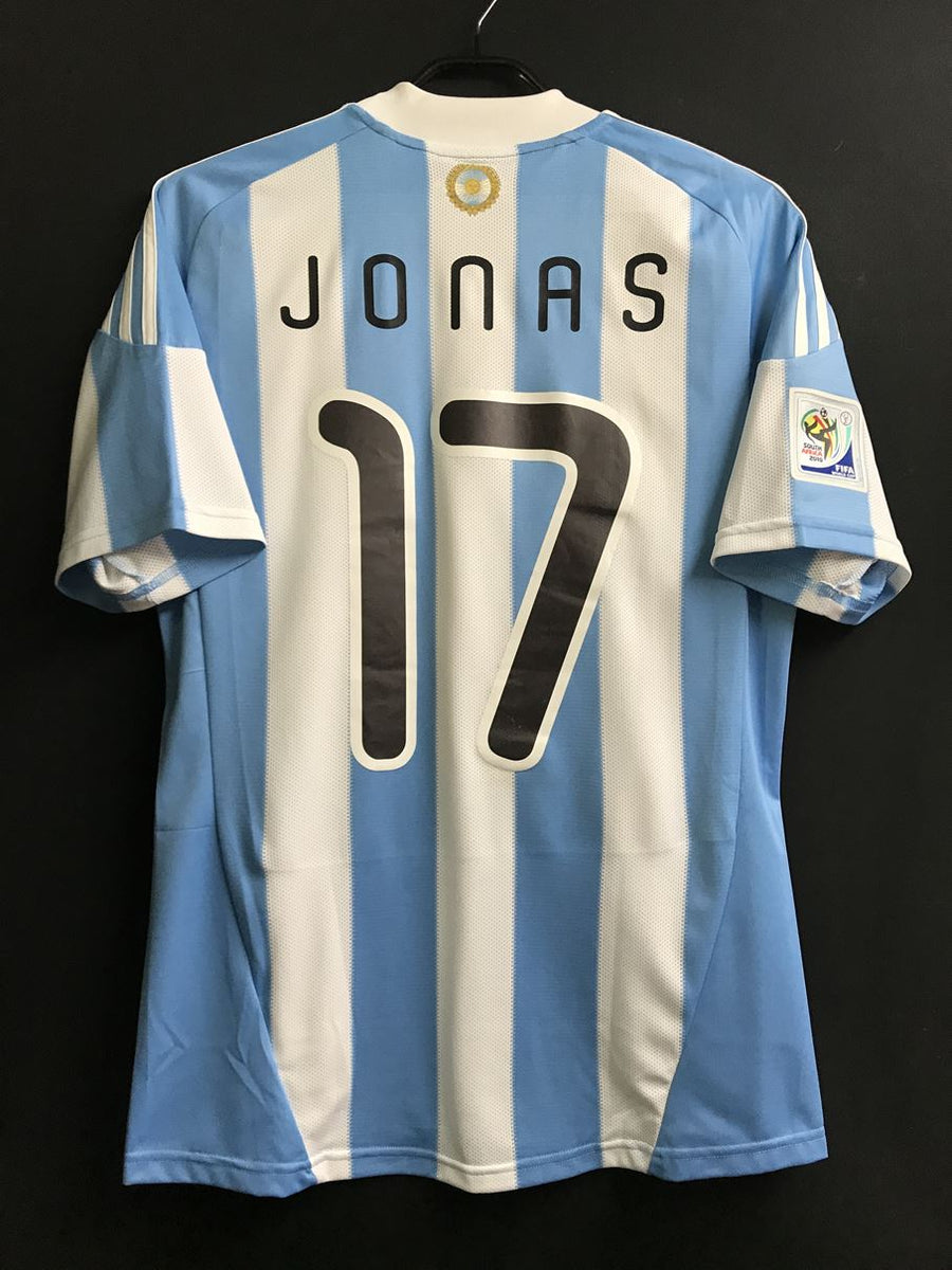 【2010】アルゼンチン代表（H) / CONDITION：New / SIZE：S / #17 / JONAS / W杯、メキシコ戦パッチ