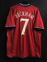 【2002/04】イングランド代表（A）/ CONDITION：A- / SIZE：XL相当 / #7 / BECKHAM
