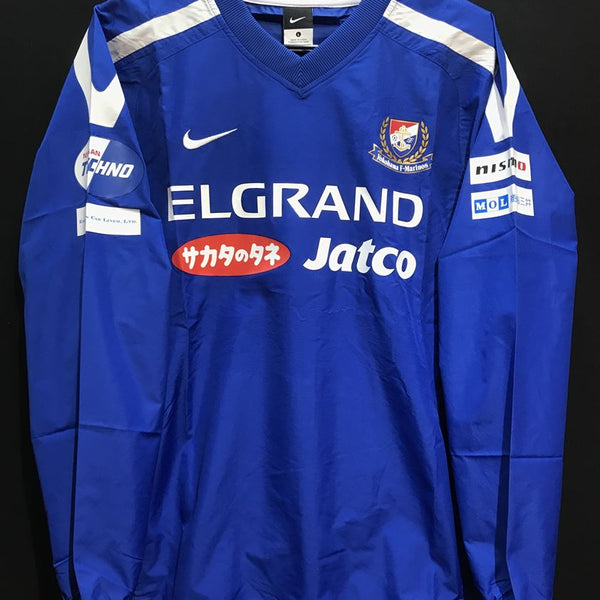 【2011】横浜F・マリノス ウーブン アンラインド PO ジャケット & パンツ / CONDITION：NEW / SIZE：L / フ –  Vintage Sports Football Store