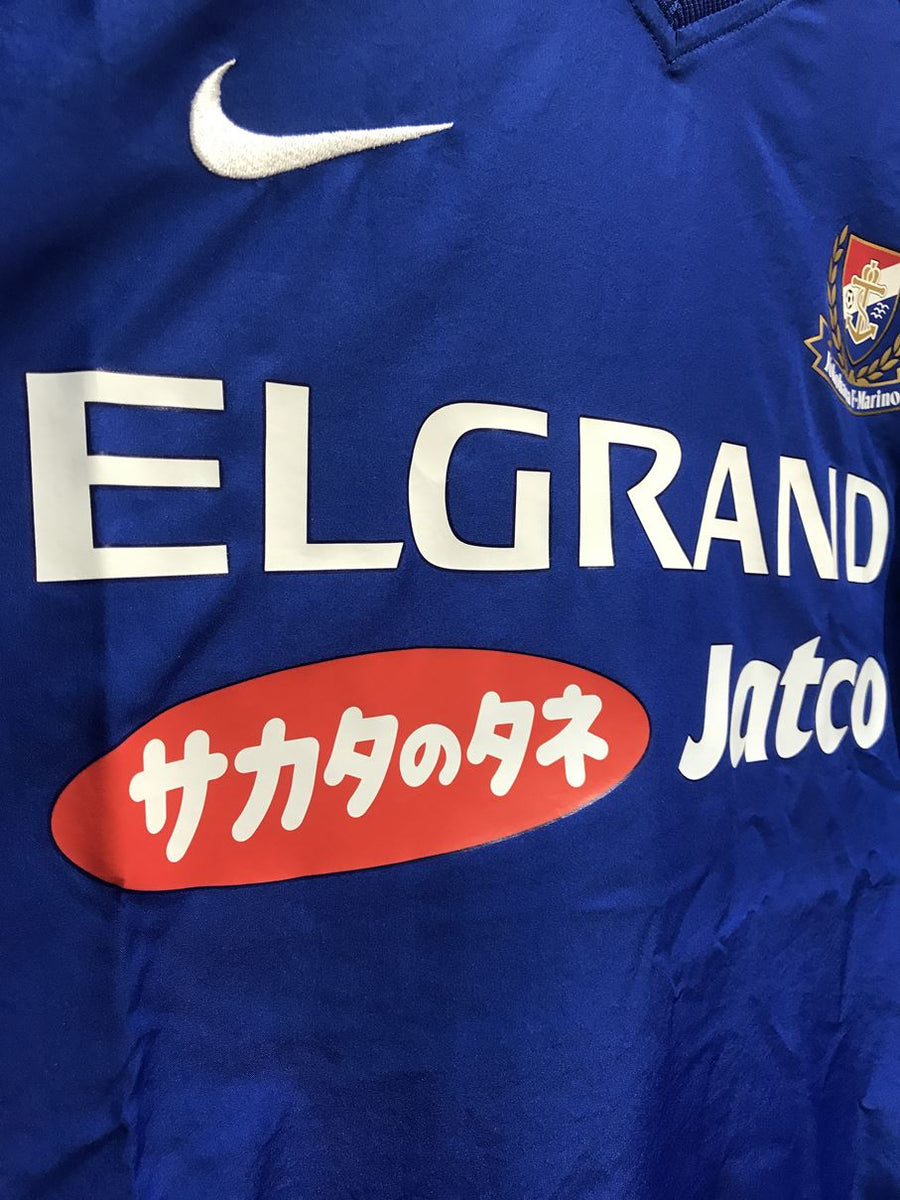 2011】横浜F・マリノス ウーブン アンラインド PO ジャケット & パンツ / CONDITION：NEW / SIZE：L / フ –  Vintage Sports Football Store